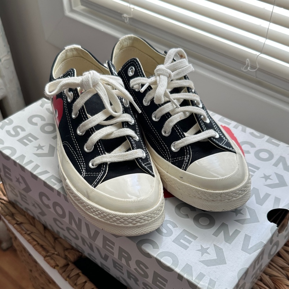 CDG x Converse Chuck Taylor Canvas Low-Top Sneakers - Picture 3 of 6